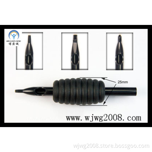 New Disposable 1" (25mm) Black Rubber Grips with Black Tip---Thick